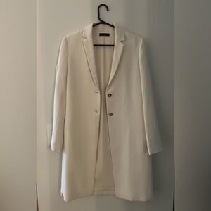 The Row longline Blazer in cream/ecru
